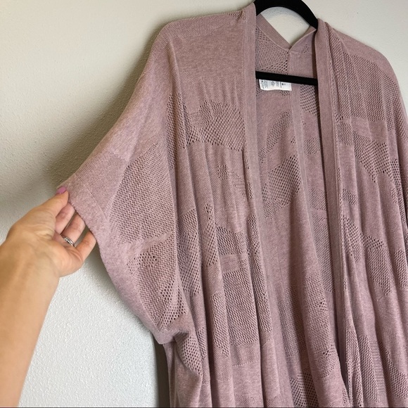 Lululemon Find Your Light Wrap Sweater Heathered Vintage Mauve Pink One Size - Picture 9 of 11